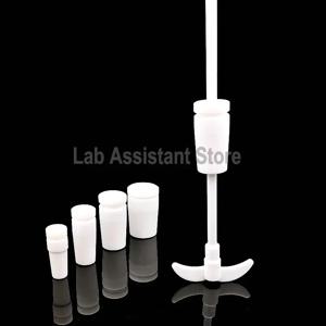 1피스 실험실 250/300/400/500mm PTFE 교반 접이식 F4 혼합 물 패들 실험실 믹서 바(19 # 24 # 29 # PTFE 플러그 옵션)