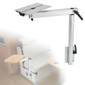 RV 탈착식 테이블 다리, 알루미늄 합금, 흰색, 360 도 회전, 탈착식 텔레스코픽 테이블 다리, 요트 RV 모터홈