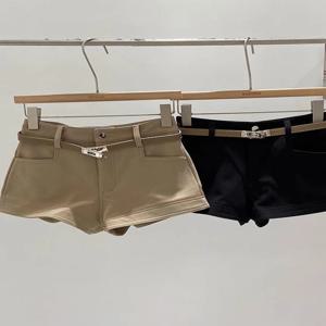 레트로 홍콩 스타일 하이웨이스트 캐주얼 반바지 여성용 가을 겨울 신상 힙업 효과 다용도 한국 버전 슬리밍 워크 부츠 팬츠