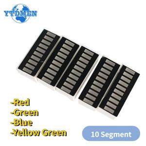 5/10PCS LED 디스플레이 10 세그먼트 막대 그래프 빨간색 녹색 파란색 노란색 녹색 LED 디지털 튜브 20 핀 막대 그래프 모듈 DIY