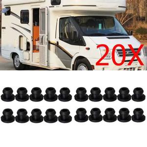 20Pcs 블랙 효과적인 흠집 감소 내열성 RV 스토브 그로멧 RV 자동차 액세서리