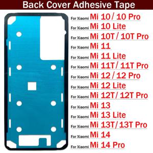 Xiaomi Mi 10 10T 11 11T 12 12T 13 13T 14 Pro Lite 방수 뒷면 커버 스티커 용 새 후면 배터리 스티커 접착제