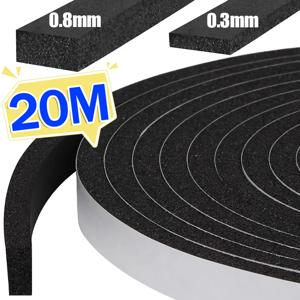 3/8mm 두께 폼 테이프 방음 접착제 Weatherstrip 충돌 방지 씰 범퍼 스트립 도어 창 사운드 절연