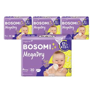 보솜이 메가드라이 팬티형 대형 공용 30개입 × 4팩