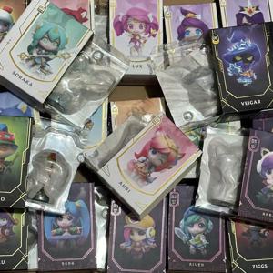 팀 미니 리그 오브 레전드 피규어 싱글 스타가디언 아크다이브 요들 아리 진 루루 베이거 피규어 정품 오리지널 브랜드 뉴