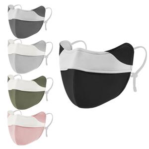 UPF 50 + 여름 태양 마스크, 눈 보호 각도, 여성 야외 패션 디자인, UV 통기성 강화 태양 보호 아이스 실크 마스크