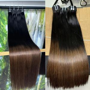 V 뷰티 생베트남 헤어 번들 더블 웨프트 버진 인모 허니 컬러 본 스트레이트 미가공 16A 등급 붙임머리