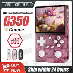BATLEXP 레트로 휴대용 게임 콘솔, 리눅스 64 비트 시스템, 3.5 인치 IPS 스크린, RK3326 휴대용 포켓 비디오 플레이어, 64GB 4000 게임, G350