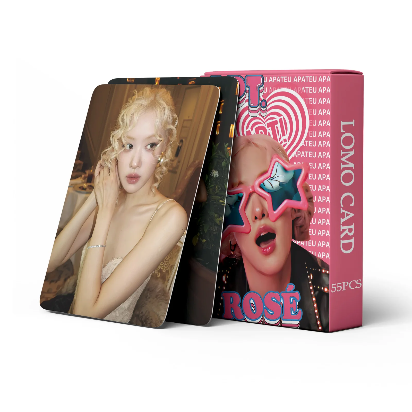 재고 55개 ROSE APT 팬 컬렉션 카드 ROSÉ 포토 카드 엽서 로모 카드