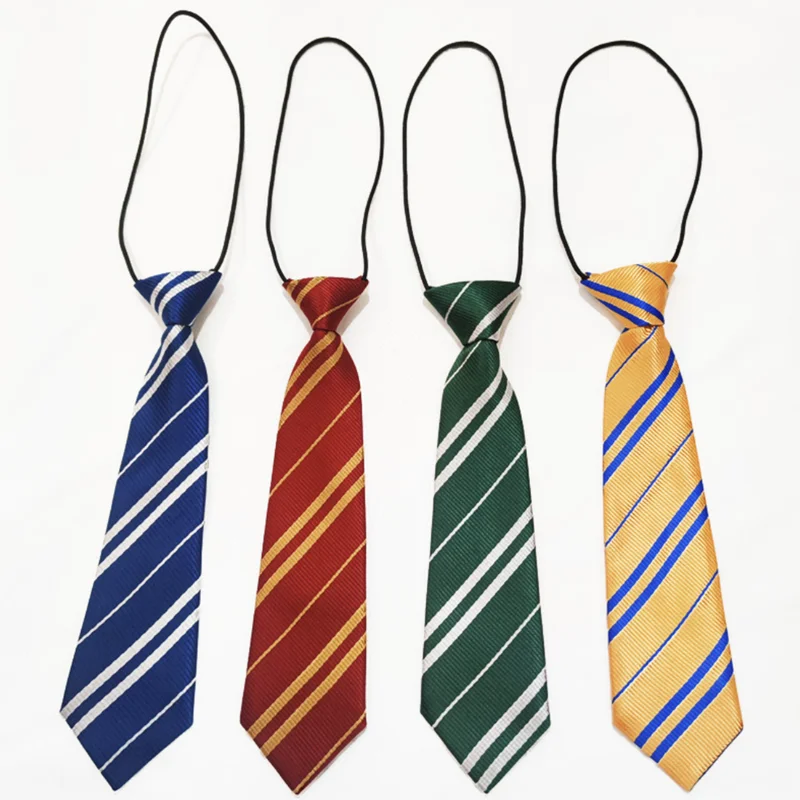 할로윈 영화 Wizarding Academy 소년 소녀 해리스 스트라이프 넥타이 코스프레 마술 학교 의상 액세서리 넥타이 소품 파티