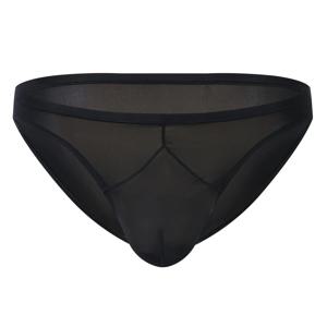 남성용 팬티 원피스 아이스 실크 트라이앵글 투명 속옷 단색 단순 단색 바지 2020-8