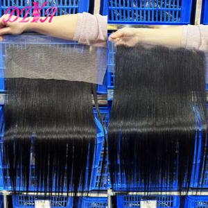 14-30 인치 15A 베트남어 머리 스트레이트 13x4 투명 레이스 정면 전용 2x6 5x5 레이스 클로저 흑인 여성을위한 버진 헤어