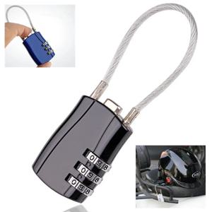 1개 3자리 조합 고보안 TSA 세관 잠금 장치 헬멧 잠금 백팩 트롤리 케이스 수하물 여행가방 비밀번호 자물쇠