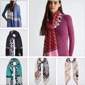 대외 무역 원래 단일 이탈리아어 새로운 인쇄 패션 섬세한 긴 여성 목도리 스카프