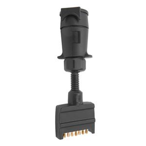 트레일러 어댑터 플러그 7 핀 라운드 암-플랫 수 캐러밴 보트 용 배선 커넥터를 작동하기 쉬운 새로운