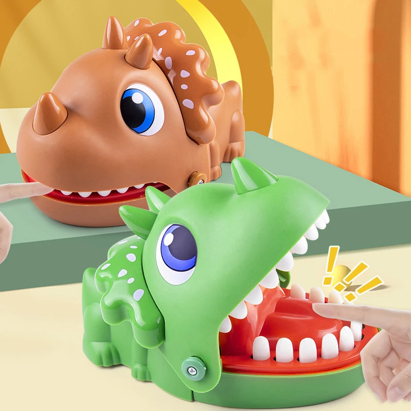 공룡 삼각형 드래곤 물어뜯는 손가락 게임 악어 치아 게임 대화 형 치과 의사 어린이 성인 감압 장난감 장난감