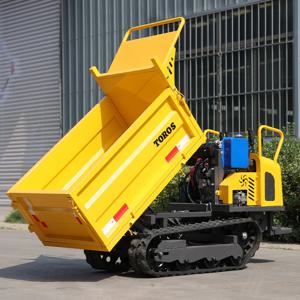토로스 공장 맞춤형 미니 덤퍼 정원 유압 800kg 크롤러 덤퍼 판매
