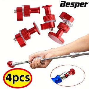 4개입 알루미늄 합금 자동차 차체 덴트 제거용 재사용 탭 자동차 수리용 원형 조인트 효과적인 제거 도구