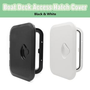 270X375mm 데크 액세스 해치 커버, 해양 보트 요트 RV 방수 창 푸시 아웃 개폐식 포트라이트 ABS 플라스틱 도어