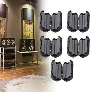 5Pcs 3.5/5/7mm 토로이달 코어 페라이트 비드 클립 초크 RFI 노이즈 필터 클립 노이즈 억제 필터 링 배선 케이블 클램프 도구