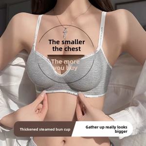 여성 속옷 작은 가슴 섹시한 푸시 업 란제리 여성을위한 원활한 브래지어 편안한 매일 브래지어 두꺼운 Bralette 32-38AB