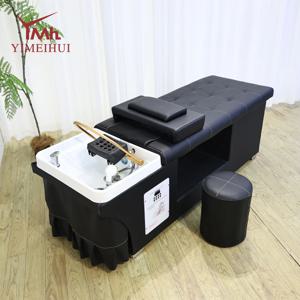 일본식 두피 스파 침대 장비 살롱 가구 마사지 테이블 태국식 헤어 세척 침대 두피 스파 싱크 두피 테라피 샴푸 침대