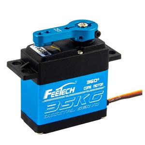 중국 쇼핑 플랫폼 35kg 360도 코어 모터 스틸 톱니 0.192초 볼 베어링 디지털 서보 모터 (AI 배송 로봇용)