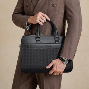 남성용 가죽 서류가방, 패셔너블한 비즈니스 백팩, 맞춤형 노트북 가방