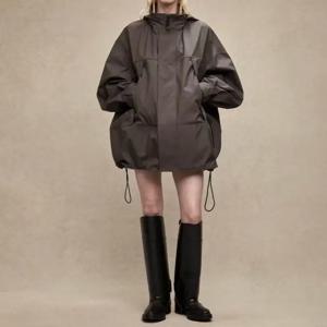 2025년 가을/겨울 여성 패션 방수 신축성 조절 가능 허리 여성 재킷 및 코트