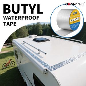 방수 접착 부틸 씰링 테이프 자동 지붕 수리 씰링 고온 저온 저항 테이프 RV 캠핑카 액세서리