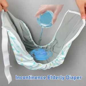 요실금 노인 기저귀 빨 수있는 천 성인 기저귀 팬티 마비 침대에 누워있는 환자 관리 누출 방지 속옷 재사용 패드