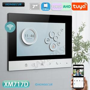 투야 스마트 와이파이 실내 모니터 7인치/10인치 LCD 화면, 4선식 HD 1080P 핸즈프리 비디오 도어폰 인터콤 초인종 홈 보안용
