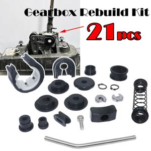 21피스 완전 세트 업그레이드 부싱 MT 기어박스 리빌드 키트 시프터 레버 조절기 기어 레버 수리 키트 VW 골프 MK4 2000 2001 2002용
