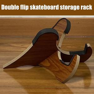 나무 재질의 1초 설치 스케이트보드 보관대 롱보드 랜드 서핑보드 하중 지탱 걸이형 디스플레이 랙 훅