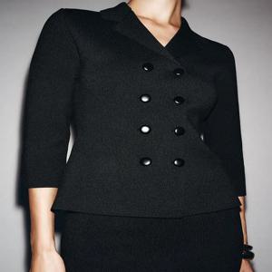 신상품 가을 여성 더블 브레스티드 코트 미디 스커트 세트 패셔너블 전통 중국 스타일 여성 의류