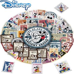 50Pcs 디즈니 레트로 미키 우표 비닐 스티커 노트북 물병 노트북 및 자동차에 대 한 방수 만화 스티커