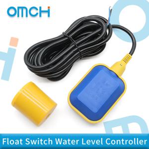 OMCH 플로트 스위치 액체 레벨 센서 플로트 유량 스위치 접촉기 센서 2m 3m 4m 5m 10m 15m 물 타워 및 탱크용