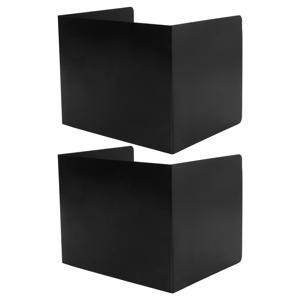 2개 세트 프라이버시 데스크 디바이더 플라스틱 학생용 칸막이 삼면 접이식 교실 학습 프라이버시 스크린 시험용