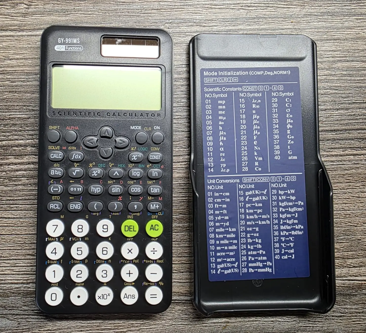 학교용 과학 계산기 991MS 401개 계산 기능 중학교 고등학교 대학생 학습 시험에 이상적