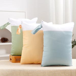 해피플루트 방수 아기 기저귀 가방 30x40cm 지퍼형 습식/건식 백팩 재사용 가능한 천 커버 부모를 위한 필수 여행용품