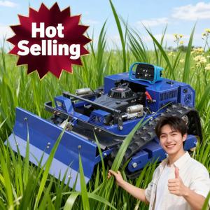 맞춤형 2026 혁신 제품 공장 직판, 간편 조작 가능한 제설기 포함 원격 조종 크롤러형 잔디깎이