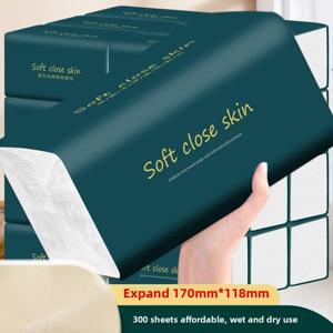 대형 가방 300개 4/5겹 두꺼운 휴대용 손수건 화장지 가정용 보관 - 대량 티슈 페이퍼