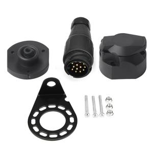 12V 13핀 트레일러 플러그 소켓 커넥터 어댑터 브래킷 (트레일러, 카라반, 견인, 토우바, 트레일러 소켓용)