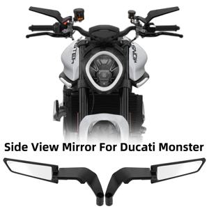 Ducati Monster 1200 1200S 1200R 1100 1000 950 937 900 Stealth Winglets 백미러 키트 용 오토바이 사이드 뷰 미러