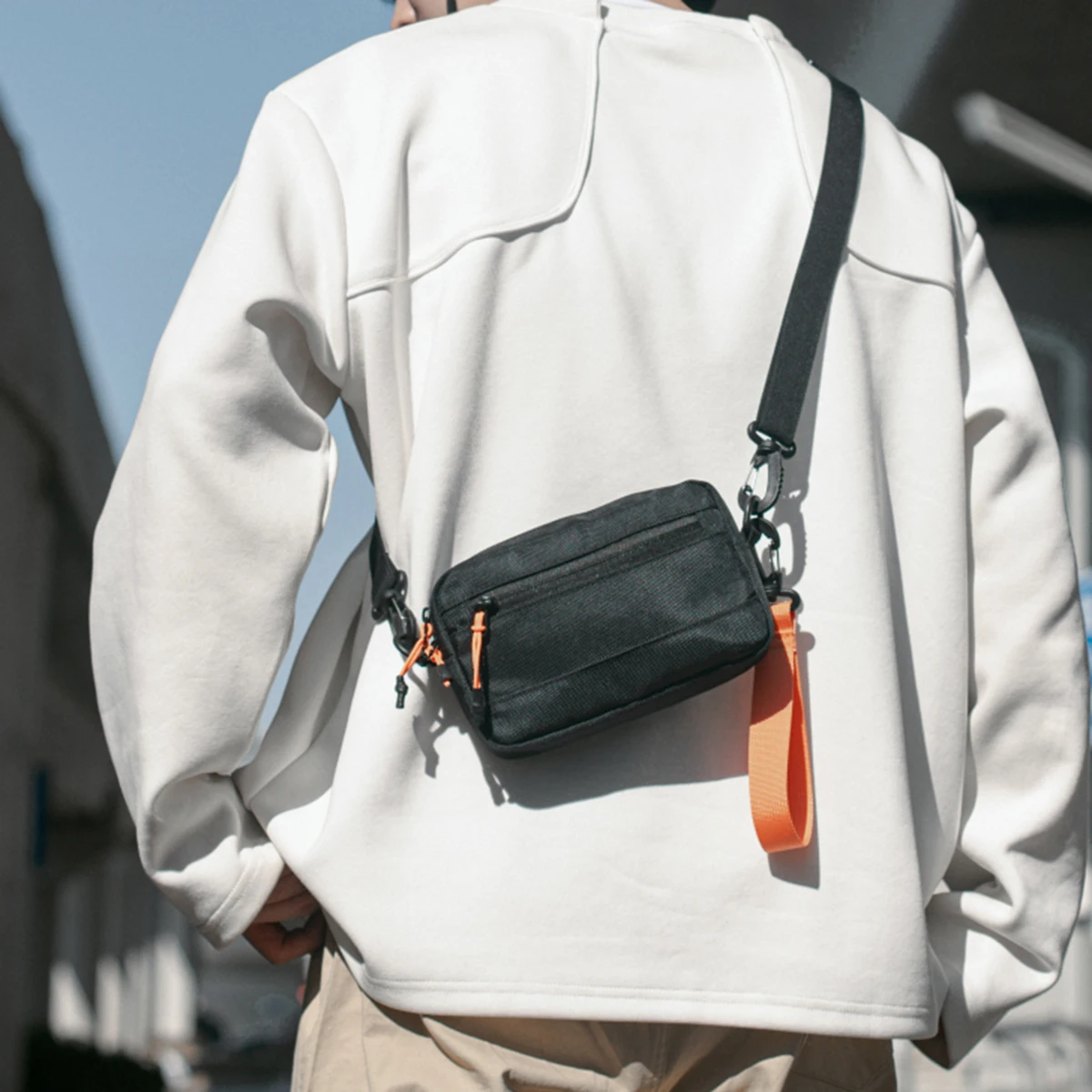 간단한 캐주얼 숄더 백 와이드 숄더 스트랩 대용량 크로스 바디 백 여성 통근 휴대 전화 여성용 숄더 백