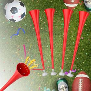 새로운 24인치 접이식 경기장 호른 플라스틱 큰 소리 후진벨라 호른 졸업식 경기용