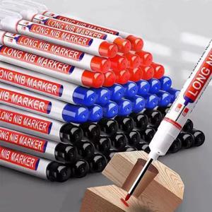 4/12개 딥 리치 방수 마커 펜, 오래 지속, 번짐 없음, 목공, 건설 및 DIY용 멀티 컬러 - 내구성