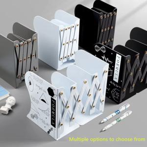 대용량 금속 접이식 책꽂이, 간단한 책 클립, 책 받침대, 높은 책상, 높은 미적 가치, 간편한 보관 책꽂이