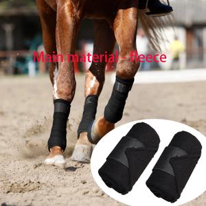 2개입 폴라 플리스 말 다리 보호대, 염좌 방지, 댄스 스텝 레그 밴드, 승마 경주용