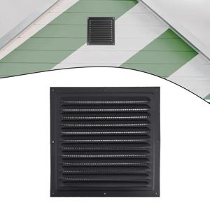 외벽 공기 배출구용 알루미늄 합금 환기 그릴 커버, 사각형 루버 배기구, 다양한 크기